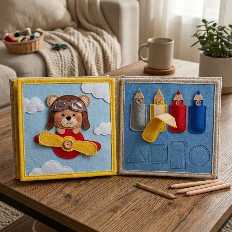 Pilot Bear Activity Book
